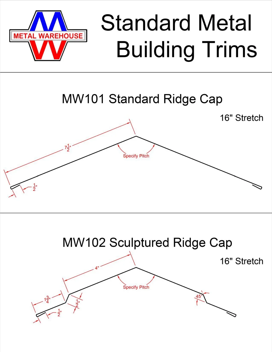 Metal Warehouse trim catalog page 2 of 23