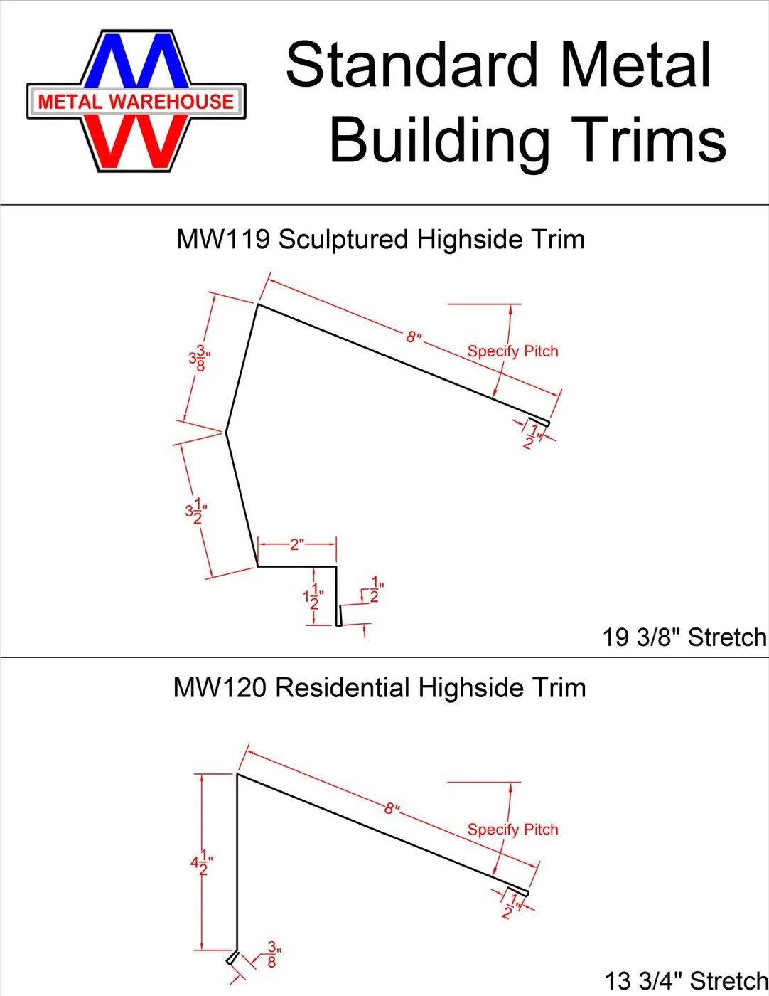 Metal Warehouse trim catalog page 6 of 23