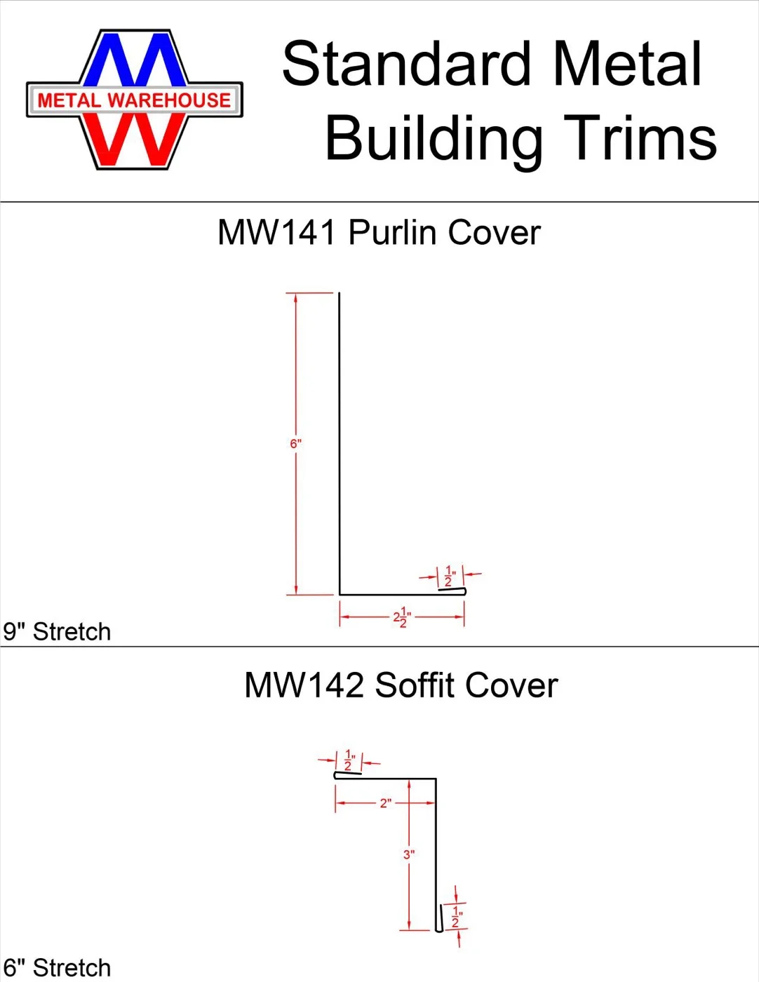 Metal Warehouse trim catalog page 9 of 23
