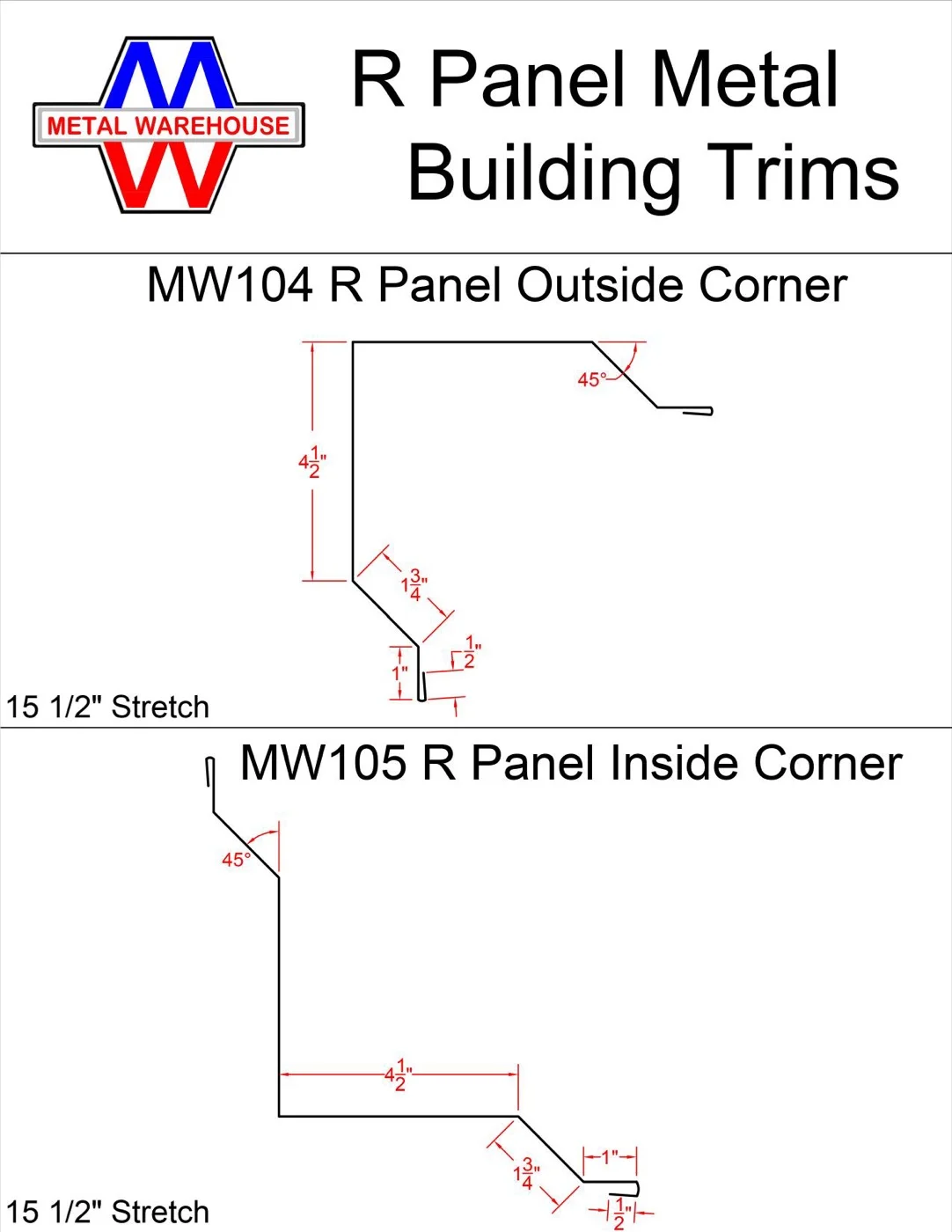 Metal Warehouse trim catalog page 11 of 23
