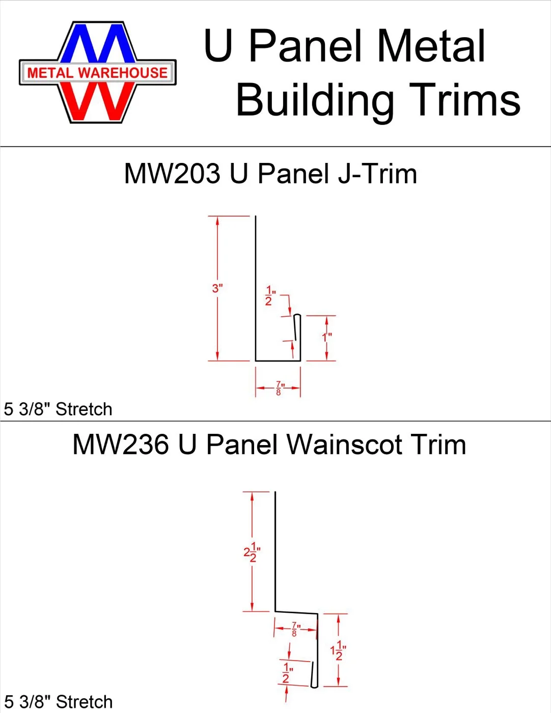 Metal Warehouse trim catalog page 14 of 23