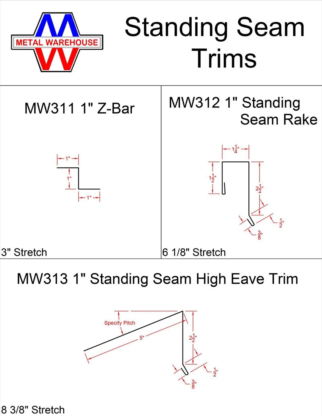 Metal Warehouse trim catalog page 18 of 23